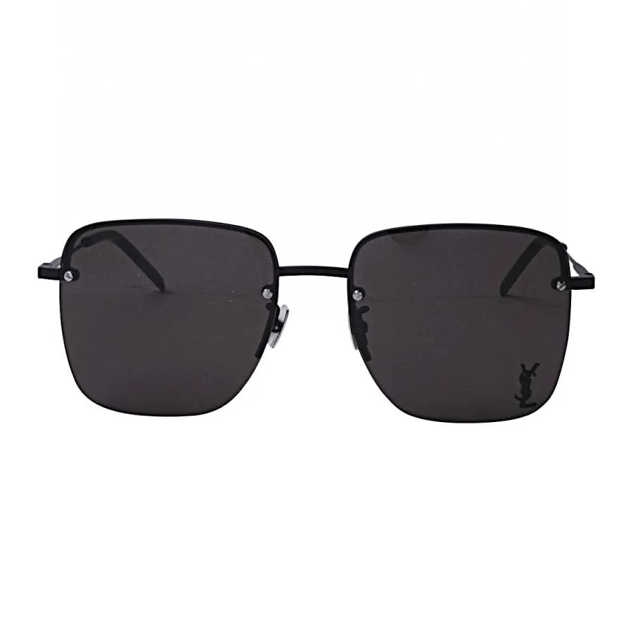 Saint Laurent square frame glasses black/tawny/red color Size 54-17-140
