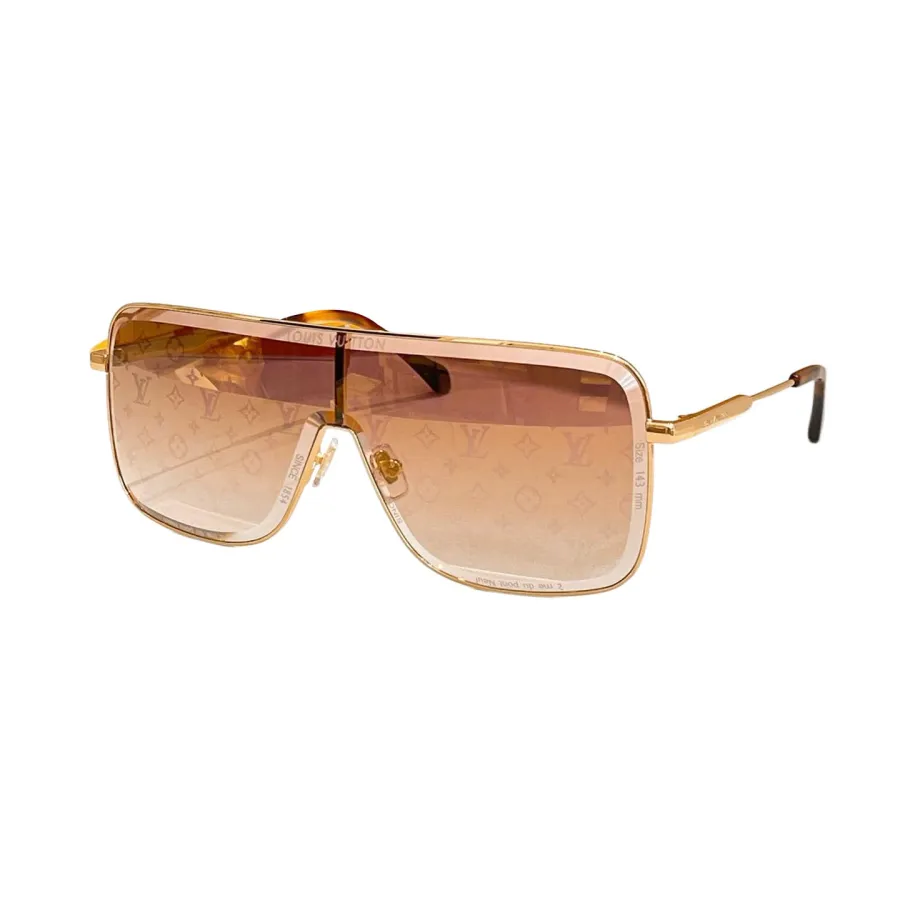 Louis Vuitton glasses black gold/purple monogram/brown monogram/gradient blue color Size 143口145