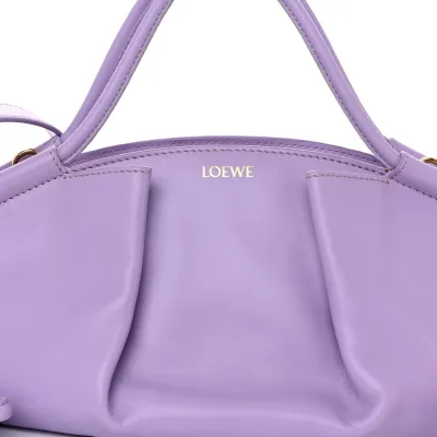 Loewe Paseo Bag Small Light Mauve Shiny Nappa Calfskin Leather Gold Hardware