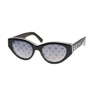 Louis Vuitton Cat Eye glasses black brown/leopard brown/white/black white/green/light pink/purple monogram color Size 53口19-145