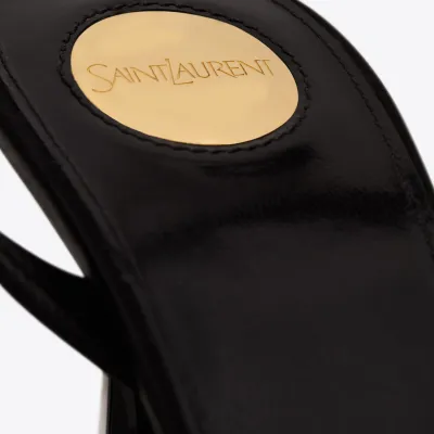 Yves Saint Laurent Crepe satin halter heels