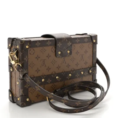 Louis Vuitton Petite Malle MM Reverse Monogram Canvas Gold Hardware