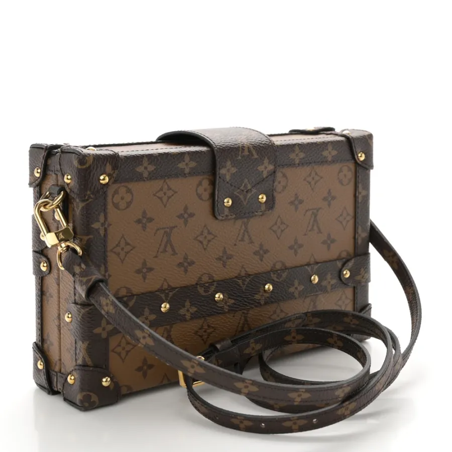 Louis Vuitton Petite Malle MM Reverse Monogram Canvas Gold Hardware