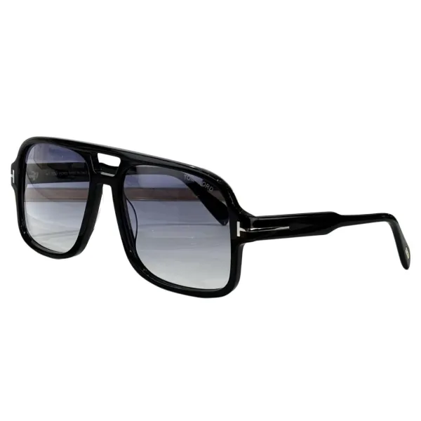 Tom Ford Pilot glasses transparent black/blue black/black/yellow black/black sepia/grey blue/leopard brown/citron leopard color Size 60口18-140 - Image 2