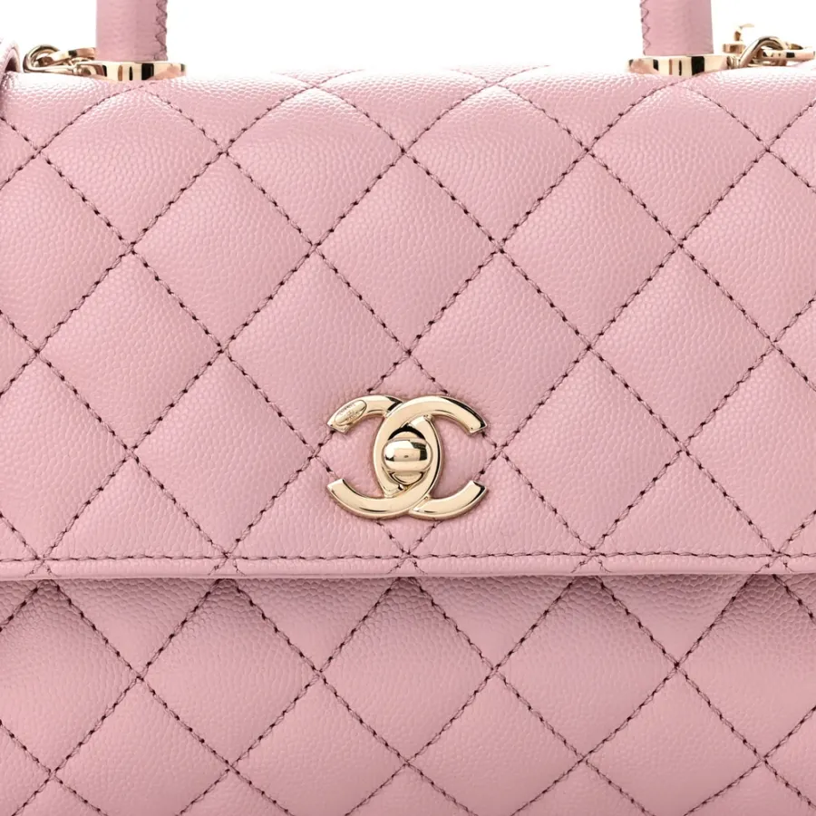 Chanel Coco Handle Mini | Light Pink Quilted Luxury
