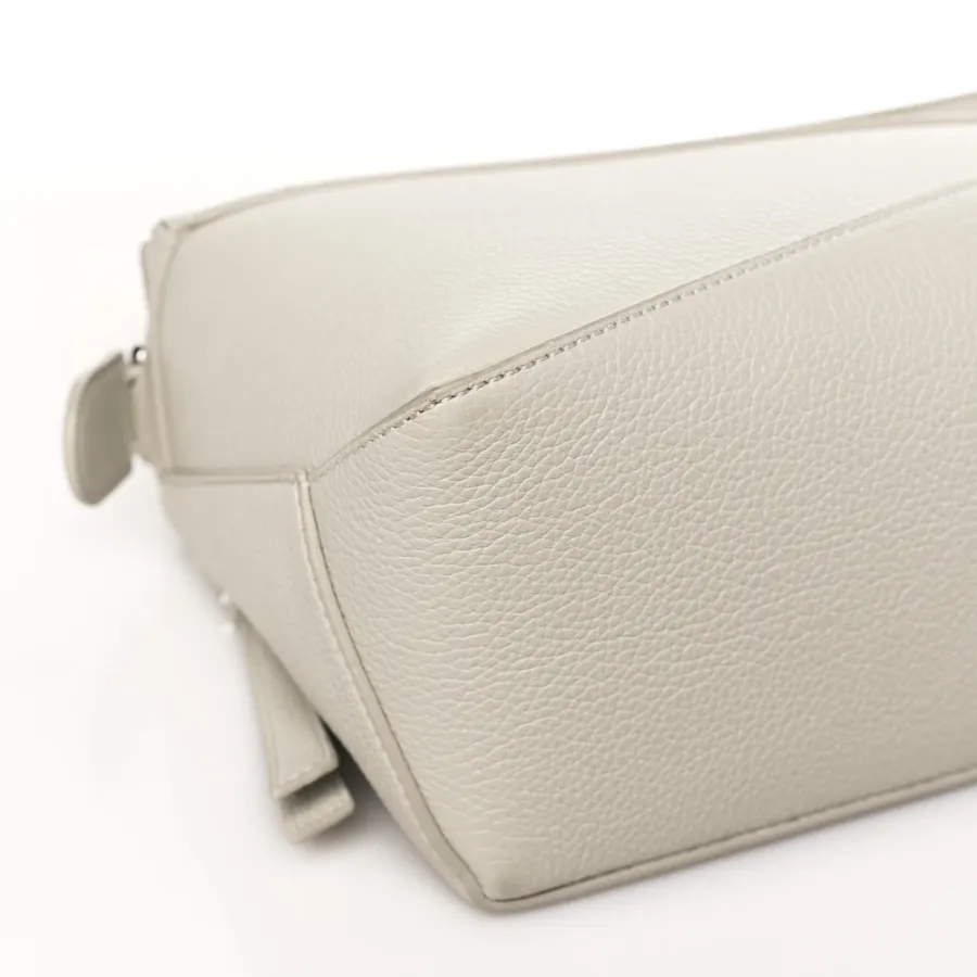 Loewe Puzzle Bag Small Soft White Soft Grained Calfskin Leather