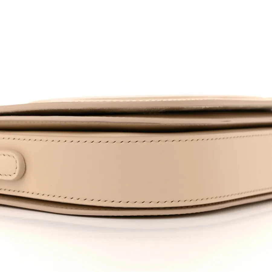 Dior Medium CD Signature Flap Crossbody Caramel Beige Calfskin Leather Gold Hardware