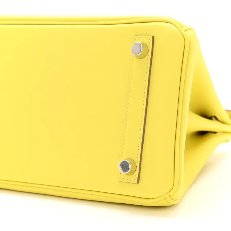 Hermès Birkin 25 Lime Swift Leather Palladium Hardware