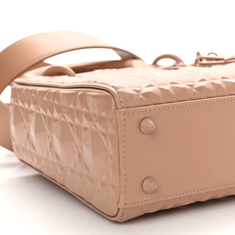 Dior Small My ABCDior Lady Dior Rose Des Vents Diamond Cannage Calfskin Leather Incognito Hardware