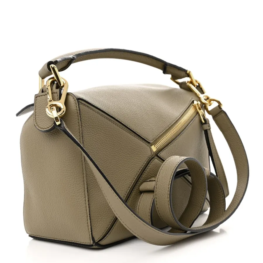 Loewe Puzzle Bag Small Artichoke Green Calfskin Leather