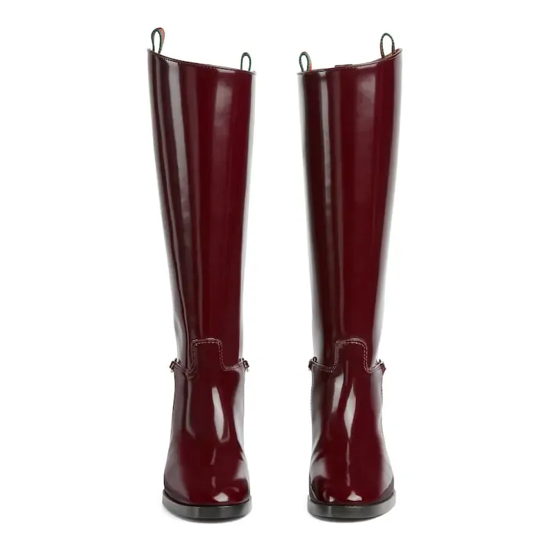 Gucci red long boots