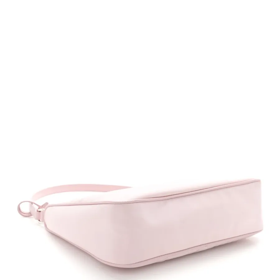 Prada Mini Re-Edition 2005 Bag Alabastro Re-Nylon & Saffiano Leather Silver Hardware