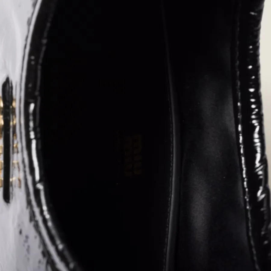Miu Miu Patent Leather Black Shoulder Bags