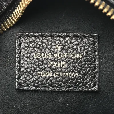 Louis Vuitton Boite Chapeau Souple MM Black Empreinte Leather Brass Hardware