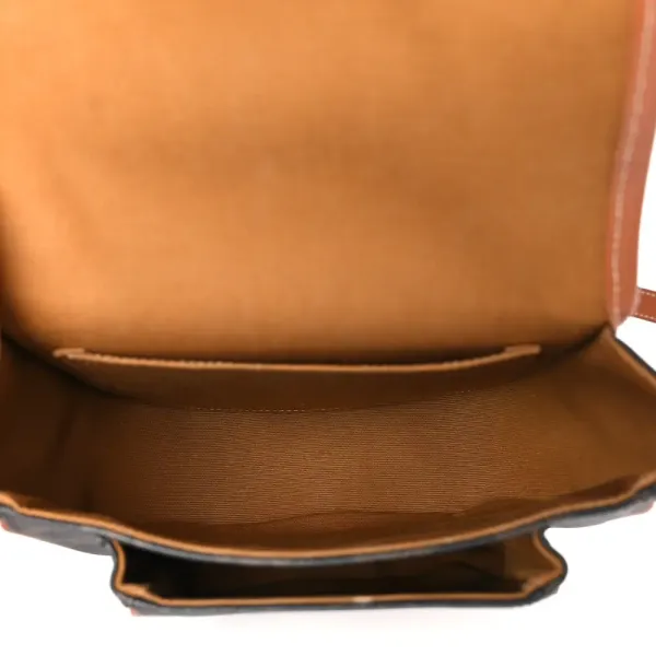 Celine Medium Folco Bag Tan Triomphe Canvas - Image 6