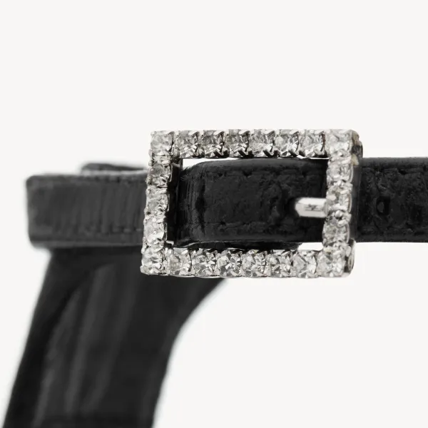 Yves Saint Laurent black high heel sandals - Image 5