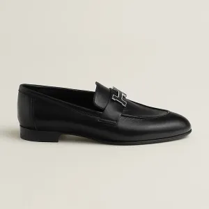 HERMES Paris Black Loafers