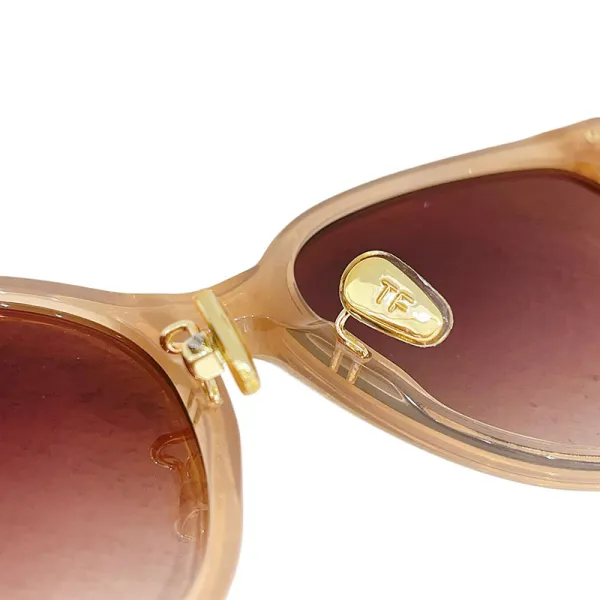 Tom Ford square frame glasses beige/black color Size 55口18-145 - Image 3