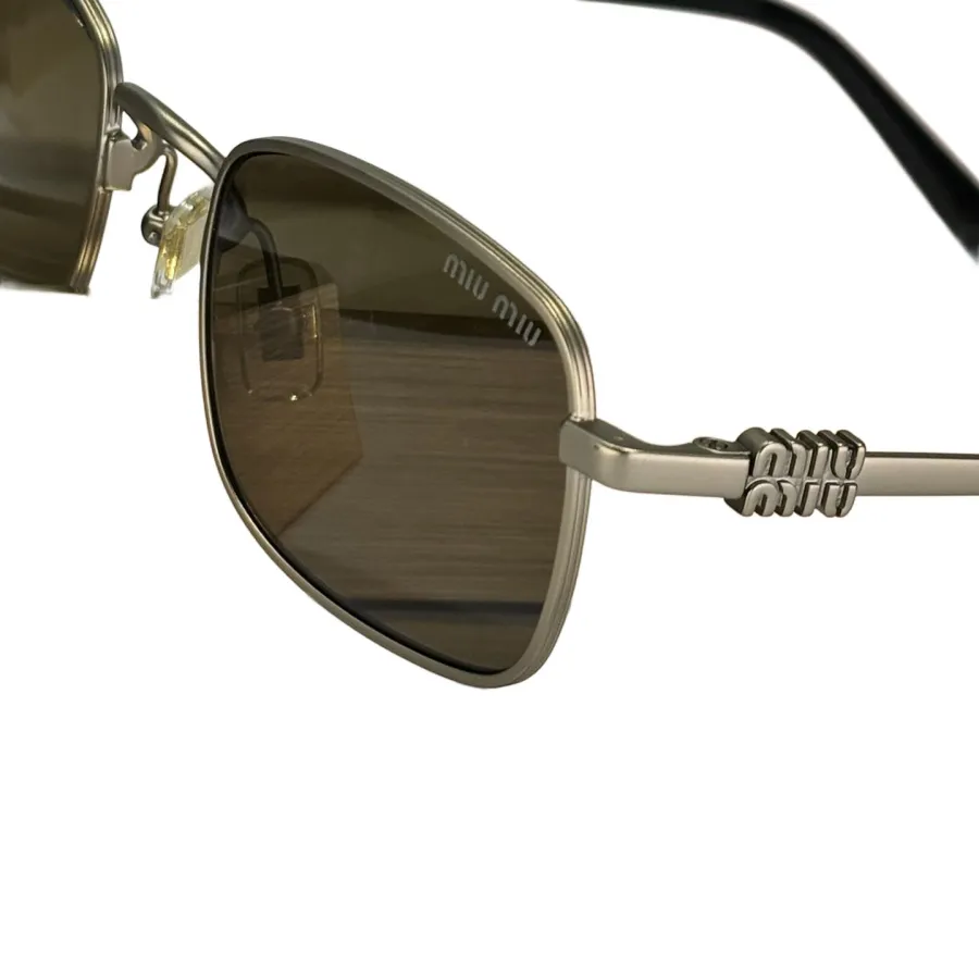 Miu Miu square frame glasses black silver/black gold/black/blue silver/pink gold color Size 50-21-140