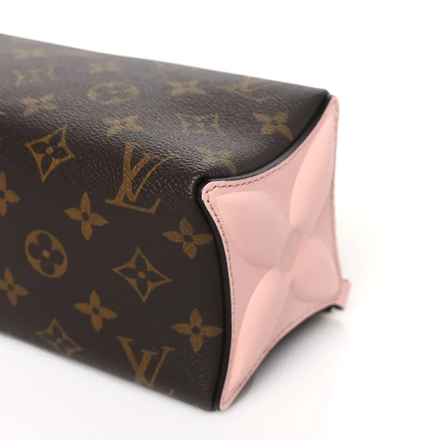 Louis Vuitton Bloom Pouch PM Rose Jasmine Monogram Canvas Silver Hardware
