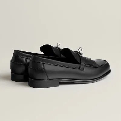 HERMES Destin Black Loafers