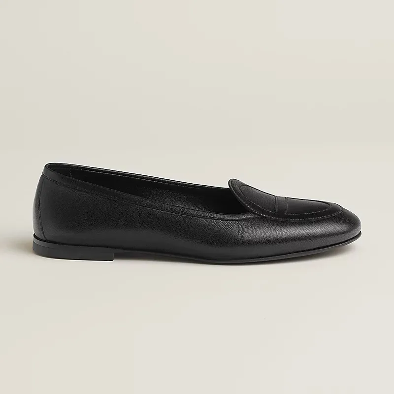 HERMES Julia Black Loafers