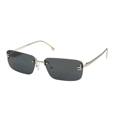 Fendi square frame glasses black silver/black gold/blue/orange/yellow/grey gold/tawny/brown/mirrored yellow color Size 145口0-142