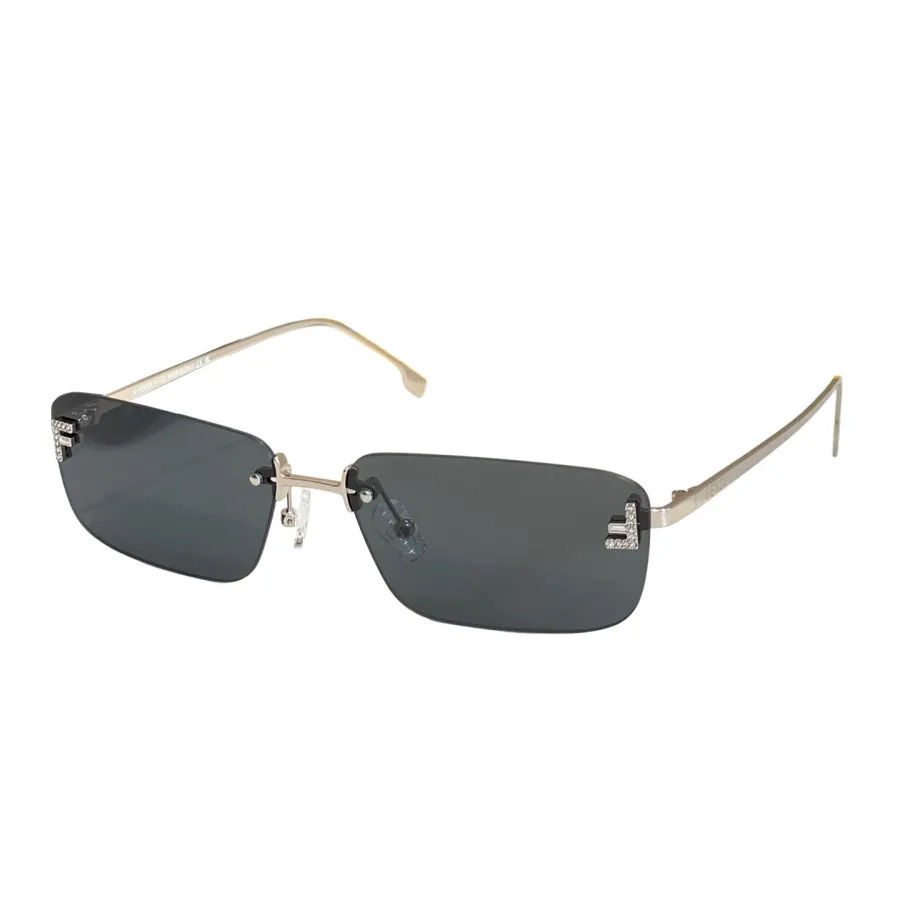 Fendi square frame glasses black silver/black gold/blue/orange/yellow/grey gold/tawny/brown/mirrored yellow color Size 145口0-142