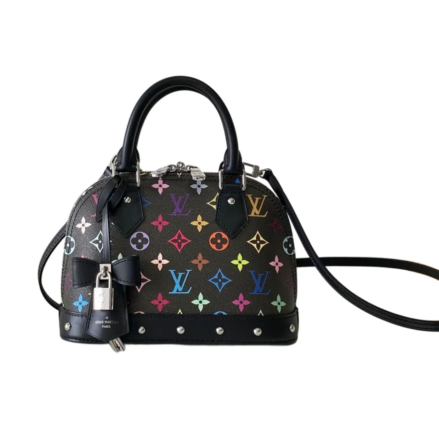 Louis Vuitton x Murakami Takashi Alma BB Multicolor Black Silver Hardware