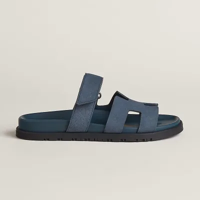 HERMES Chypre Blue Slippers