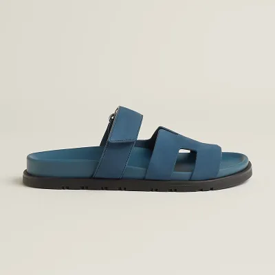 HERMES Chypre Blue  Slippers