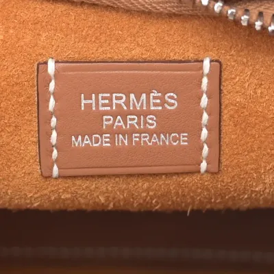 Hermès P’tit Arcon Brown Togo & Swift Leather Silver Hardware