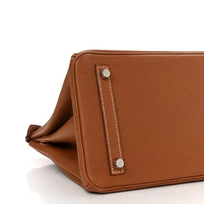 Hermès Birkin  Brown Epsom Leather Palladium Hardware