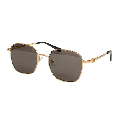 Gucci square frame glasses gold leopard/silver black/rose gold/brown rose gold/scarlet silver/brown leopard/grey silver/black gold color Size 52口19-145