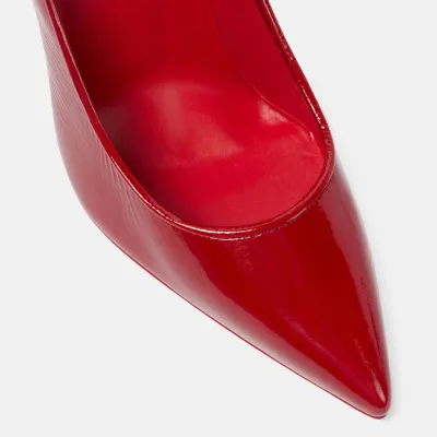 Christian Louboutin Patent leather heels Red pointed stiletto heel high shoes
