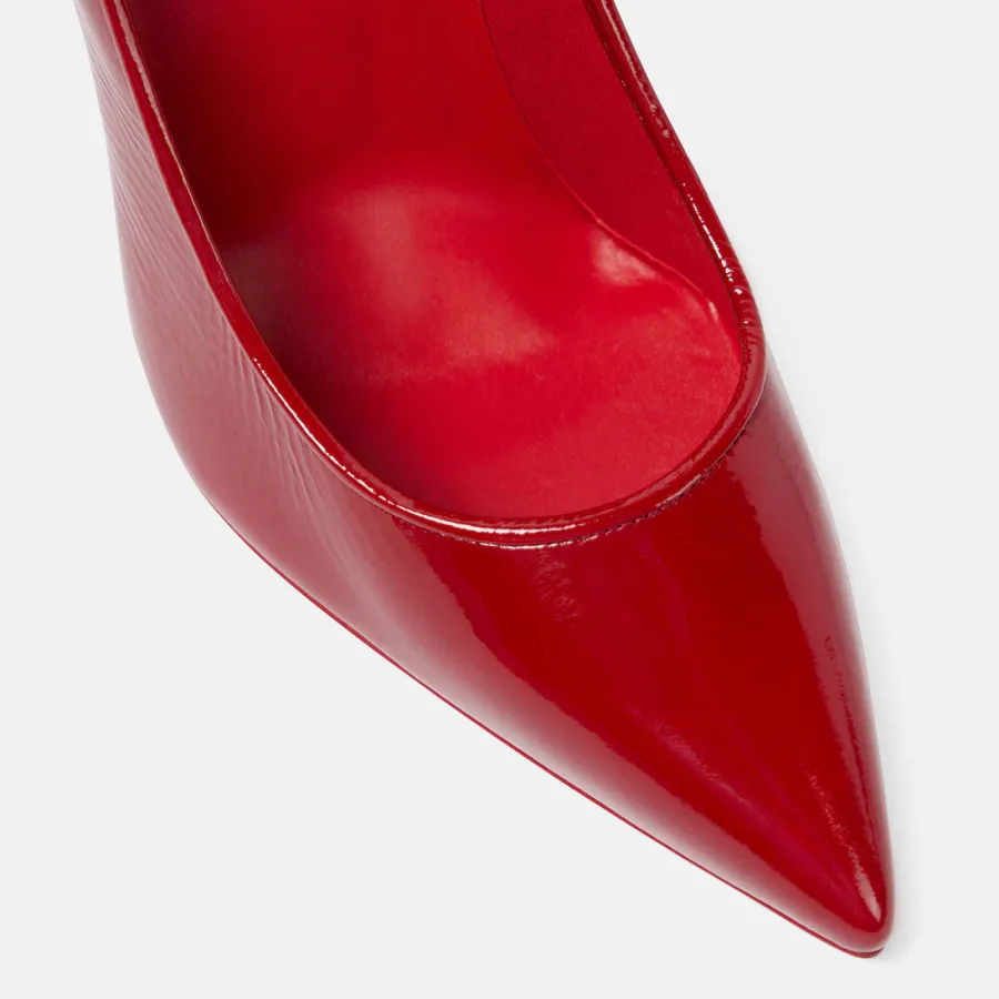 Christian Louboutin Patent leather heels Red pointed stiletto heel high shoes