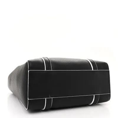 Balenciaga XXS Everyday Tote Black/White Smooth Calfskin Leather Logo Double Sided