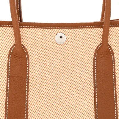 Hermès Garden Party 30 TPM Brown Toile & Negonda Leather