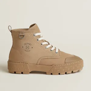 HERMES Itineraire Brown ankle boots