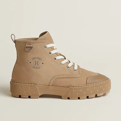 HERMES Itineraire Brown ankle boots