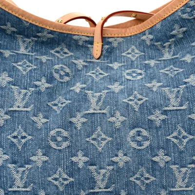 Louis Vuitton CarryAll MM Blue Monogram Denim