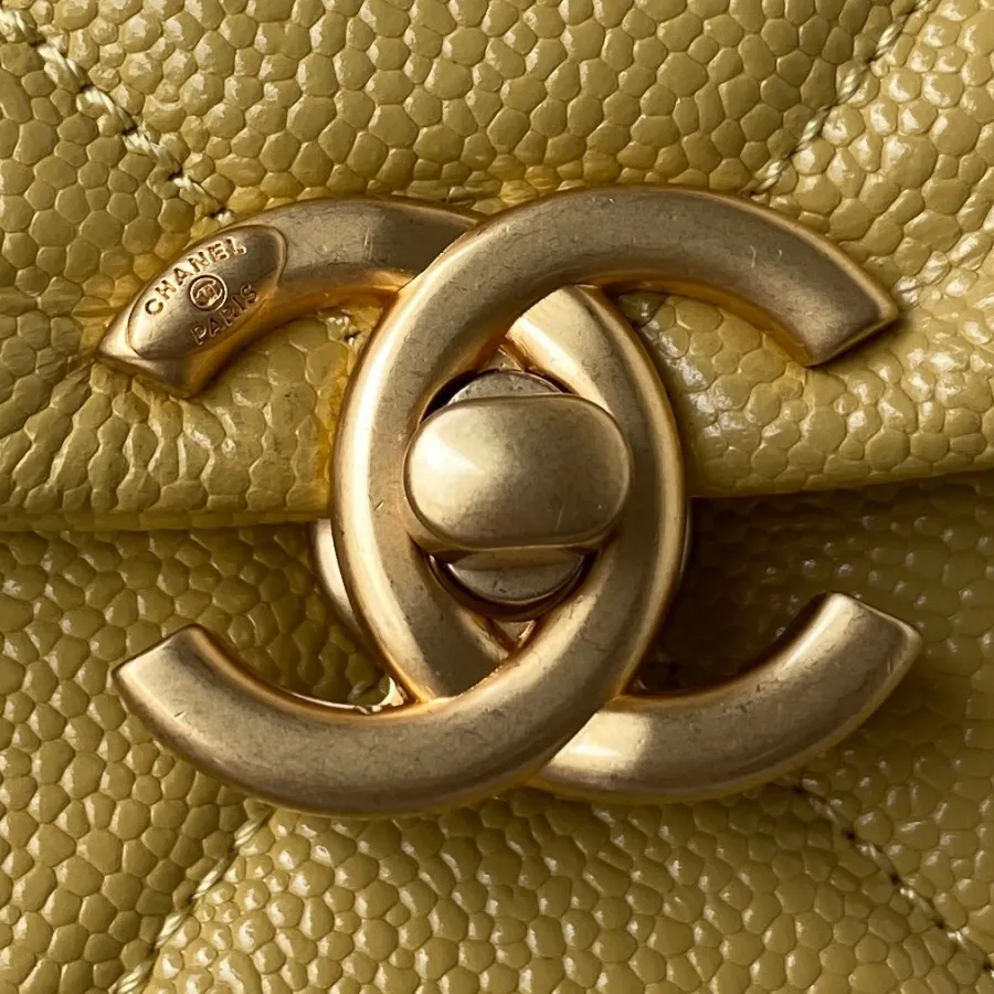 Chanel Yellow / Purple / Red / White / Black Quilted Caviar Leather Backpacks