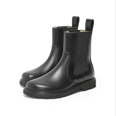 LOEWE Black ox leather Blaze Chelsea boots