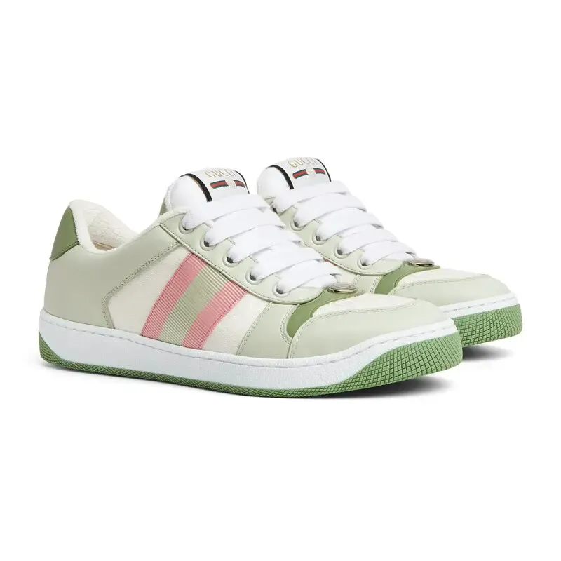 Gucci Screener series women's sports shoes green Sneakers