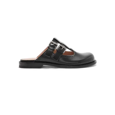 LOEWE Black Mary Jane Muller shoes flats slippers