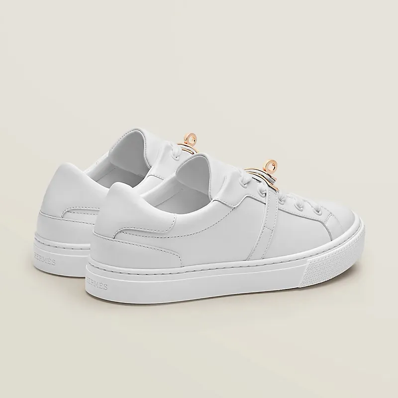 HERMES Day Sneakers White Sports Shoes