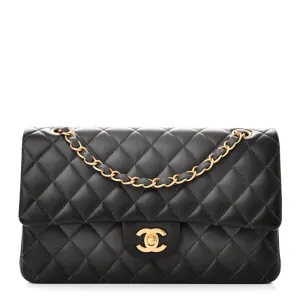 Grey Quilted Chanel Bag Quilted Lambskin Leather Crossbody Bags