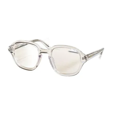 Loewe square frame glasses leopard/black/milky white/transparent color Size 51口21-140