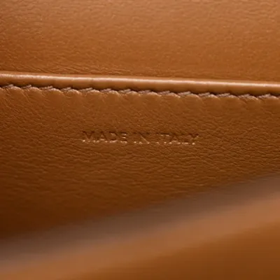 Celine Small Teen Classic Box Flap Bag Camel Box Calfskin Leather Gold Hardware