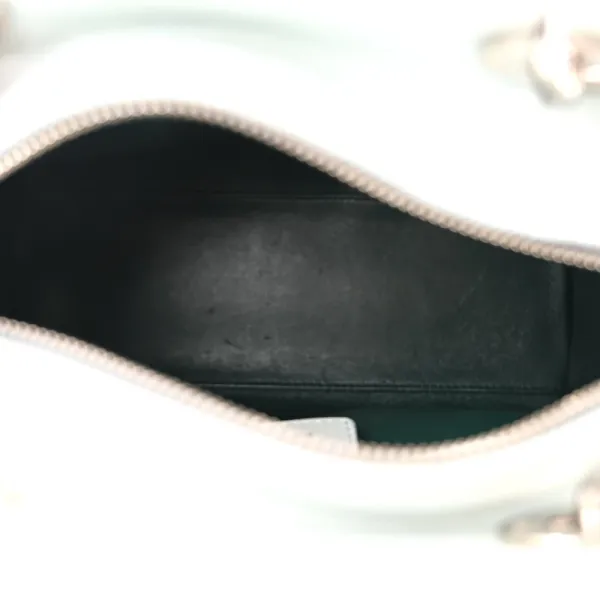 Dior Medium Lady Dior White Grained Cannage Calfskin Leather Silver Hardware - Image 7